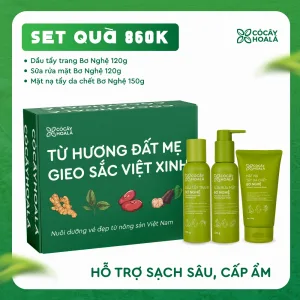 Set 3: Combo 3 Bơ Nghệ Fullsize (Dầu tẩy trang, Sữa rửa mặt, Mặt nạ tẩy da chết)