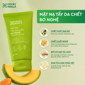 Alternative view of Mặt Nạ Tẩy Da Chết Bơ Nghệ Cỏ Cây Hoa Lá 150g Cấp Ẩm Sâu, Phục Hồi Da Sáng Mịn