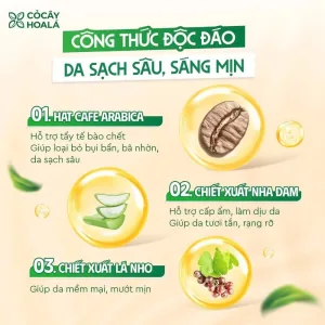 Alternative view of Combo 2 Chai Sữa Tắm Hạt Cafe Cỏ Cây Hoa Lá 300g - Làm Sạch Sâu, Tẩy Tế Bào Chết